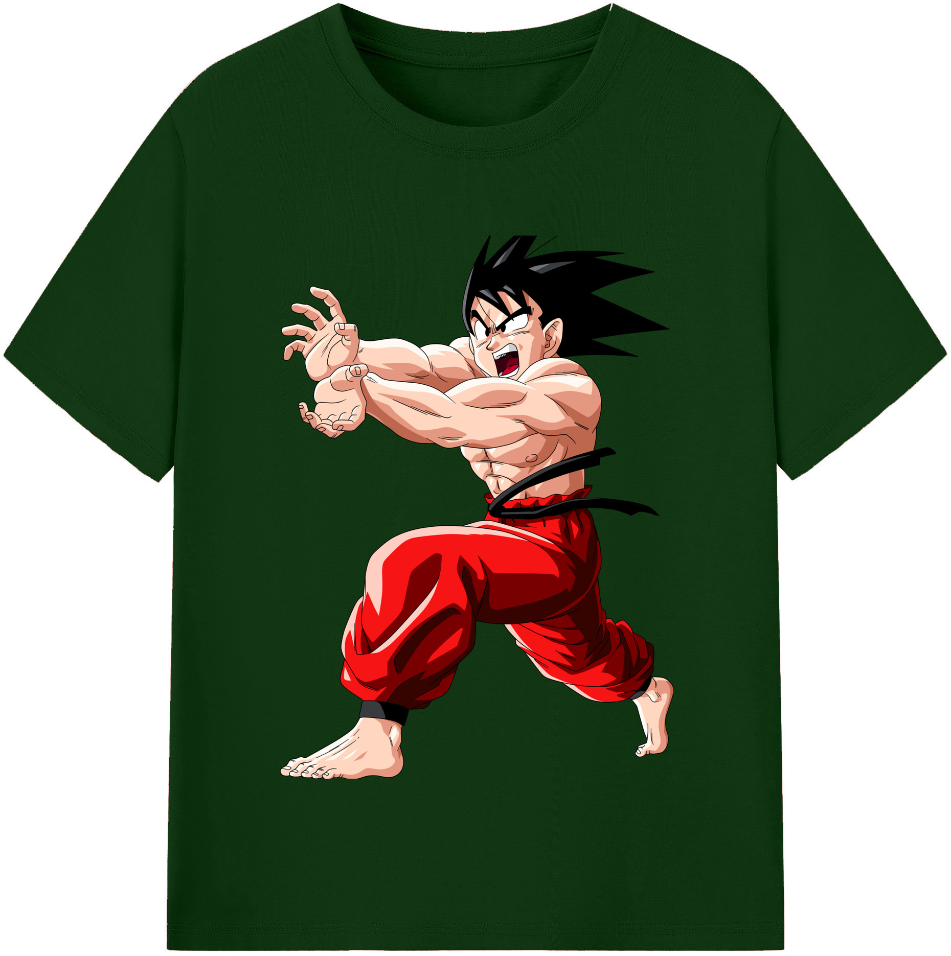 （画像用） ドラゴンボール 孫悟空（そん ごくう）Son Goku カカロット DRAGON BALL Kakarotto 綿100％半袖Tシャツ（フロントプリント）